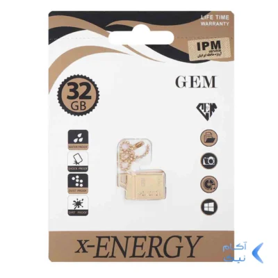 X-ENERGY Gem USB2.0 Flash Memory-32GB (گارانتی مادام العمر IPM)