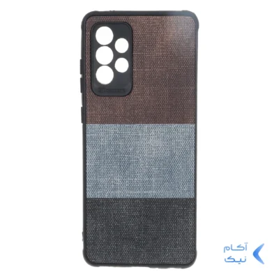 قاب Santa Barbara طرح پارچه ای سه رنگ Samsung Galaxy A72 - کد 248