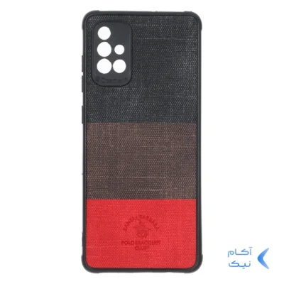 قاب Santa Barbara طرح پارچه ای سه رنگ Samsung Galaxy A71 - کد 256