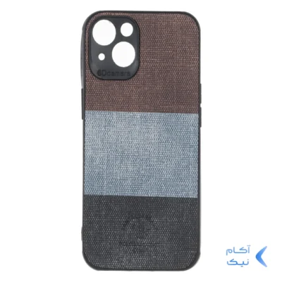 قاب Santa Barbara طرح پارچه ای سه رنگ Apple iPhone 13 / iPhone 14 - کد 286