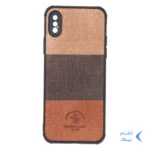 قاب Santa Barbara طرح پارچه ای سه رنگ Apple iPhone X / iPhone XS - کد 289