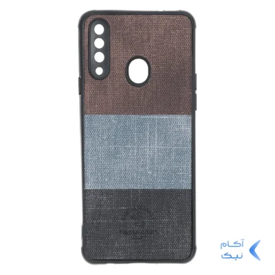 قاب Santa Barbara طرح پارچه ای سه رنگ Samsung Galaxy A20s - کد 367