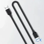 کابل یک و نیم متری UGREEN USB2.0 مدل US102-10310 - مشکی
