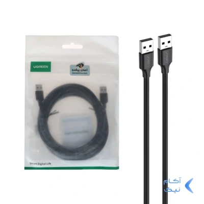 کابل سه متری UGREEN USB2.0 مدل US102-30136 - مشکی