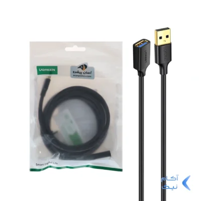 کابل افزایش طول یک و نیم متری UGREEN USB3.0 مدل 30126 - مشکی