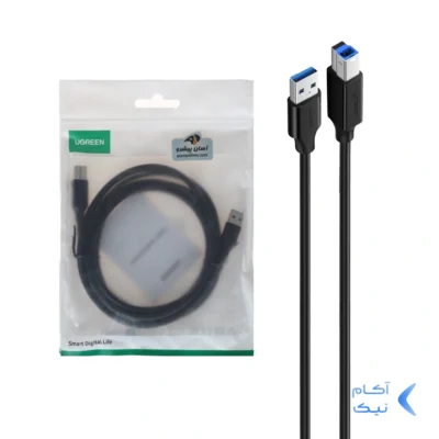 کابل دو متری پرینتر UGREEN USB3.0 مدل US210-10372 - مشکی