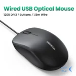 ماوس باسیم UGREEN مدل MU007-90789 - مشکی (گارانتی 18 ماهه آسان پیشرو)