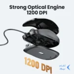 ماوس باسیم UGREEN مدل MU007-90789 - مشکی (گارانتی 18 ماهه آسان پیشرو)