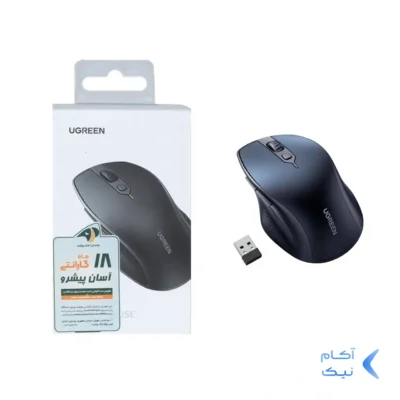 ماوس بی سیم UGREEN مدل MU101-15807 - آبی (گارانتی 18 ماهه آسان پیشرو)