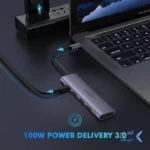 هاب 5 پورت UGREEN مدل CM136-50209 - خاکستری (گارانتی 18 ماهه آسان پیشرو)
