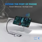 هاب 5 پورت UGREEN مدل CM136-50209 - خاکستری (گارانتی 18 ماهه آسان پیشرو)