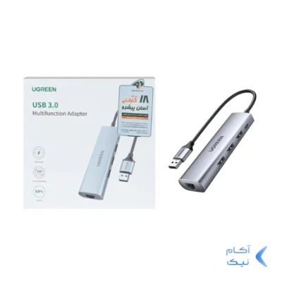 هاب 5 پورت UGREEN مدل 60812-CM266 - خاکستری (گارانتی 18 ماهه آسان پیشرو)