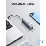 هاب 5 پورت UGREEN مدل 60812-CM266 - خاکستری (گارانتی 18 ماهه آسان پیشرو)