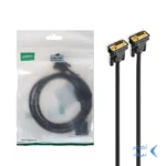 کابل یک و نیم متری UGREEN VGA مدل VG101-11630 - مشکی (گارانتی 18 ماهه آسان پیشرو)