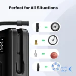 پمپ باد تایر UGREEN مدل 15951-CD259 - مشکی (گارانتی 18 ماهه آسان پیشرو)