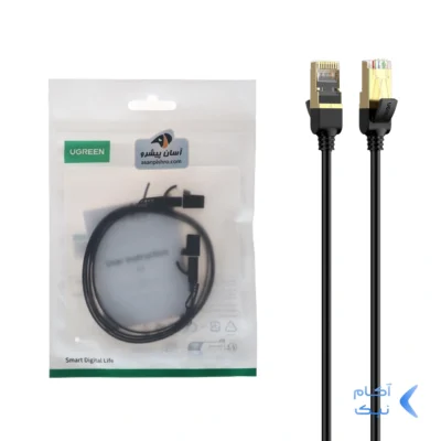 کابل شبکه یک متری UGREEN CAT6 مدل NW101-50184 - مشکی (گارانتی 18 ماهه آسان پیشرو)