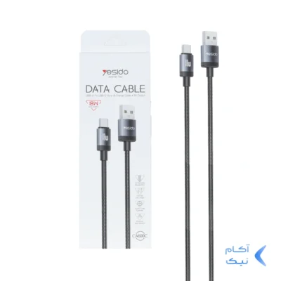 کابل شارژ فست Yesido Type-C مدل CA600C 18W - مشکی (گارانتی 18 ماه تعویض نیکان همراه)