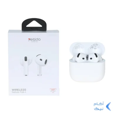 ایرفون بی سیم Yesido مدل Pods Pro4 JB28 - سفید (گارانتی 18 ماه تعویض نیکان همراه)