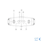 اسپیکر بی سیم ضد آب VIPLATINA مدل VSW11 60W - مشکی (گارانتی 18 ماهه تعویض نیکان همراه)