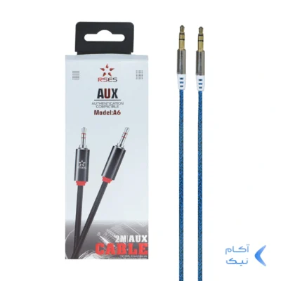 کابل RSES Aux مدل A6 - آبی - BSA