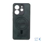 قاب Wireless طرح مگ سیف محافظ لنز برجسته Xiaomi Redmi Note 14 4G - سبز تیره