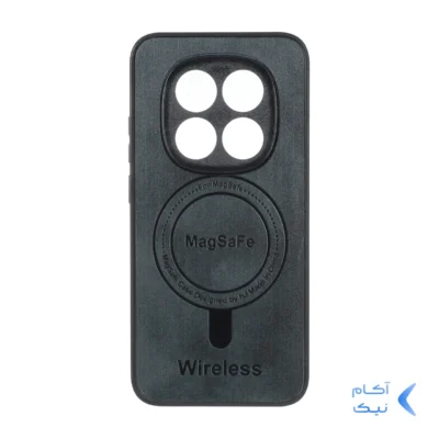 قاب Wireless طرح مگ سیف محافظ لنز برجسته Xiaomi Redmi Note 15 Pro 5G - سبز تیره
