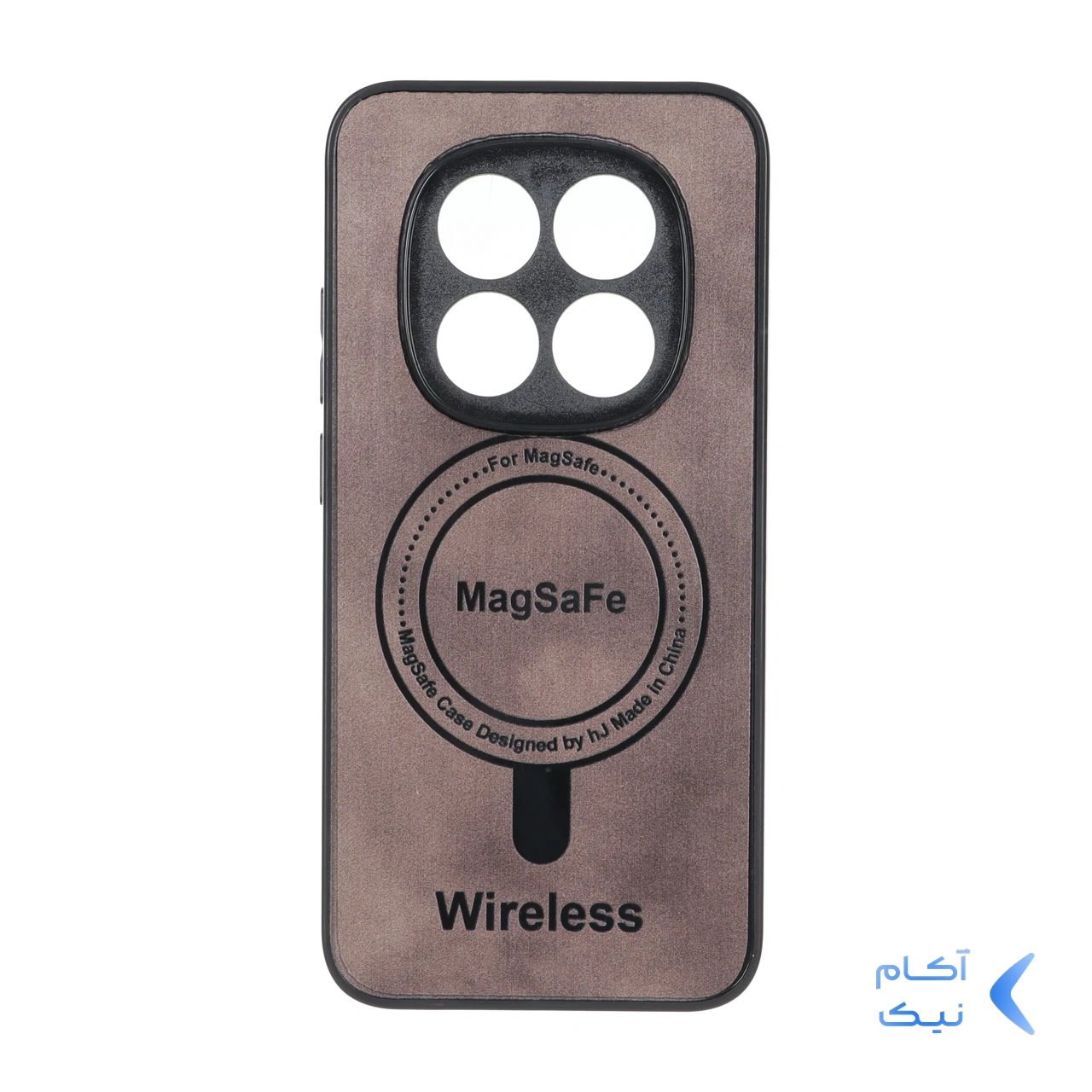 قاب Wireless طرح مگ سیف محافظ لنز برجسته Xiaomi Redmi Note 15 Pro 5G - قهوه ای قاب Wireless طرح مگ سیف محافظ لنز برجسته Xiaomi Redmi Note 15 Pro 5G - قهوه ای