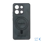 قاب Wireless طرح مگ سیف محافظ لنز برجسته Xiaomi Redmi Note 13 4G - سبز تیره