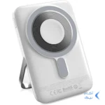 پاوربانک وایرلس PD و فست شارژ Wiwu 10000mAh مدل Elite Wi-P018 38.5W - سفید (گارانتی شش ماهه شرکتی)