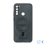 قاب Wireless طرح مگ سیف محافظ لنز برجسته Xiaomi Redmi Note 8 - سبز تیره