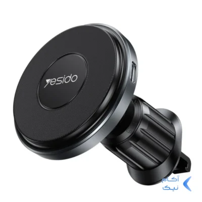 هولدر و شارژر وایرلس گوشی موبایل Yesido مدل C190 - مشکی (گارانتی 18 ماهه تعویض نیکان همراه)
