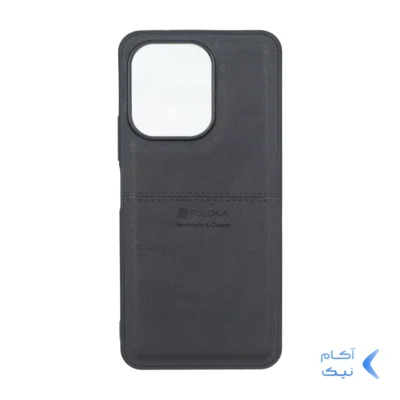 قاب طرح چرم Puloka خط دار Xiaomi Redmi 13X / Redmi 13 4G / Poco M6 4G - مشکی