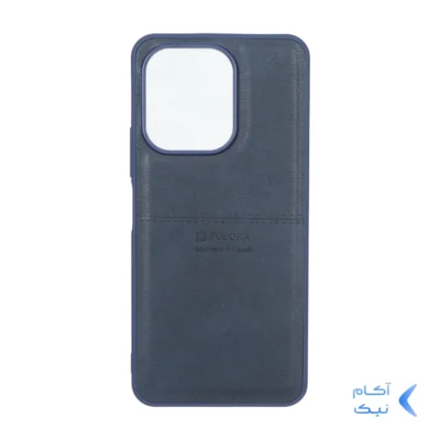 قاب طرح چرم Puloka خط دار Xiaomi Redmi 13X / Redmi 13 4G / Poco M6 4G - سرمه ای