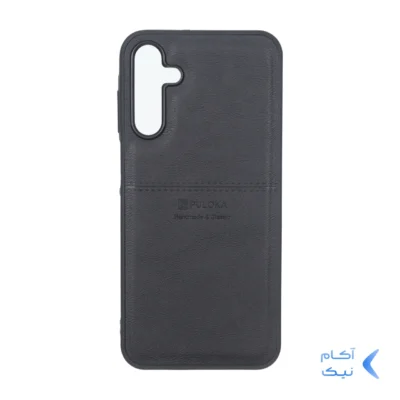 قاب طرح چرم Puloka خط دار Samsung Galaxy A15 - مشکی
