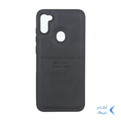 قاب طرح چرم Puloka خط دار Samsung Galaxy A11 / M11 - مشکی