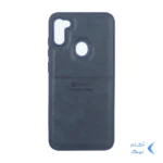 قاب طرح چرم Puloka خط دار Samsung Galaxy A11 / M11 - سرمه ای