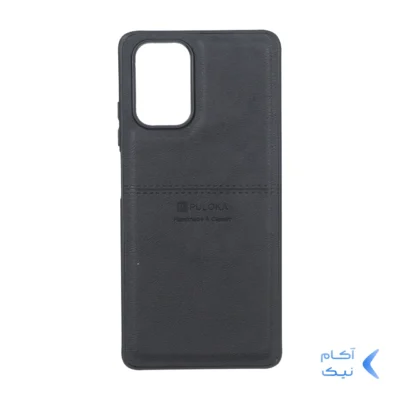 قاب طرح چرم Puloka خط دار Xiaomi Redmi Note 10 4G / Redmi Note 10S / Poco M5S - مشکی