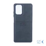 قاب طرح چرم Puloka خط دار Xiaomi Redmi Note 10 4G / Redmi Note 10S / Poco M5S - سرمه ای