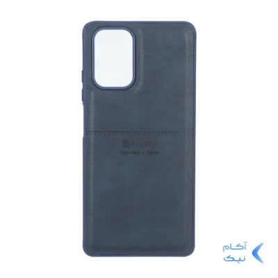 قاب طرح چرم Puloka خط دار Xiaomi Redmi Note 10 4G / Redmi Note 10S / Poco M5S - سرمه ای