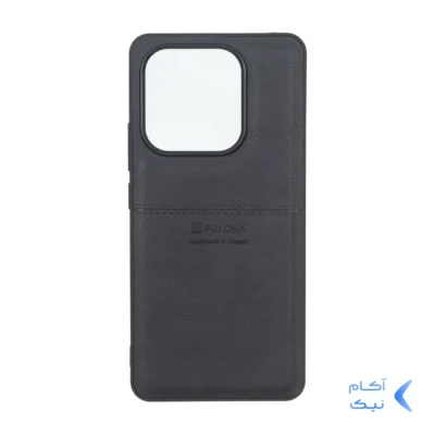 قاب طرح چرم Puloka خط دار Xiaomi Redmi Note 14 4G - مشکی
