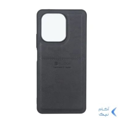 قاب طرح چرم Puloka خط دار Xiaomi Redmi Note 13 4G - مشکی
