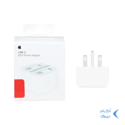 شارژر دیواری سه پین اپل مدل MUVT3ZE/A A2344 20W - سفید - سفارش امارات (گارانتی پارتیان پایا)