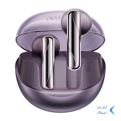 ایرفون بی سیم QCY مدل AilyBuds Clear - بنفش (گارانتی یکساله تعویض شرکتی)