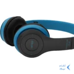 هدفون بی سیم مدل P47-آبی طوسی (پک ضعیف)