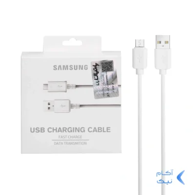 کابل شارژ اندروید Samsung مدل S7-EU - سفید (گارانتی پارتیان پایا) درجه یک