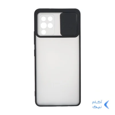 قاب پشت مات محافظ لنزدار کشویی Samsung A42-5G - مشکی