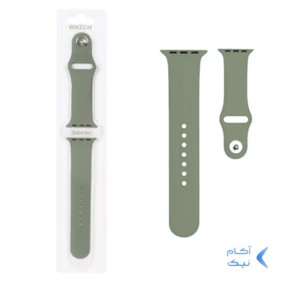 بند سیلیکونی اورجینال اپل واچ سایز 38/40/41 میلیمتری - سبز
