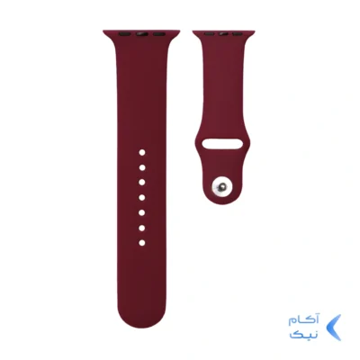 بند سیلیکونی اورجینال اپل واچ سایز 38/40/41 میلیمتری - زرشکی