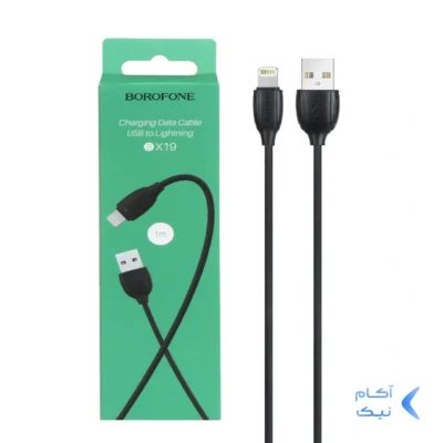 کابل شارژ آیفون BOROFONE مدل BX19-مشکی (گارانتی شش ماهه نیکان همراه)