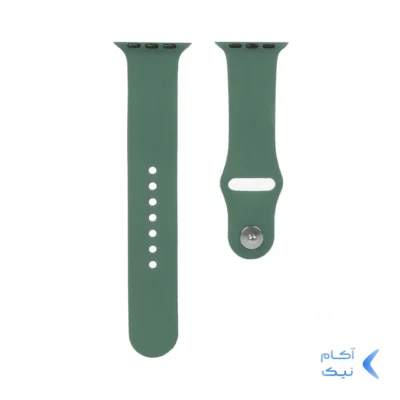 بند سیلیکونی اورجینال اپل واچ سایز 38/40/41 میلیمتری- سبز ارتشی
